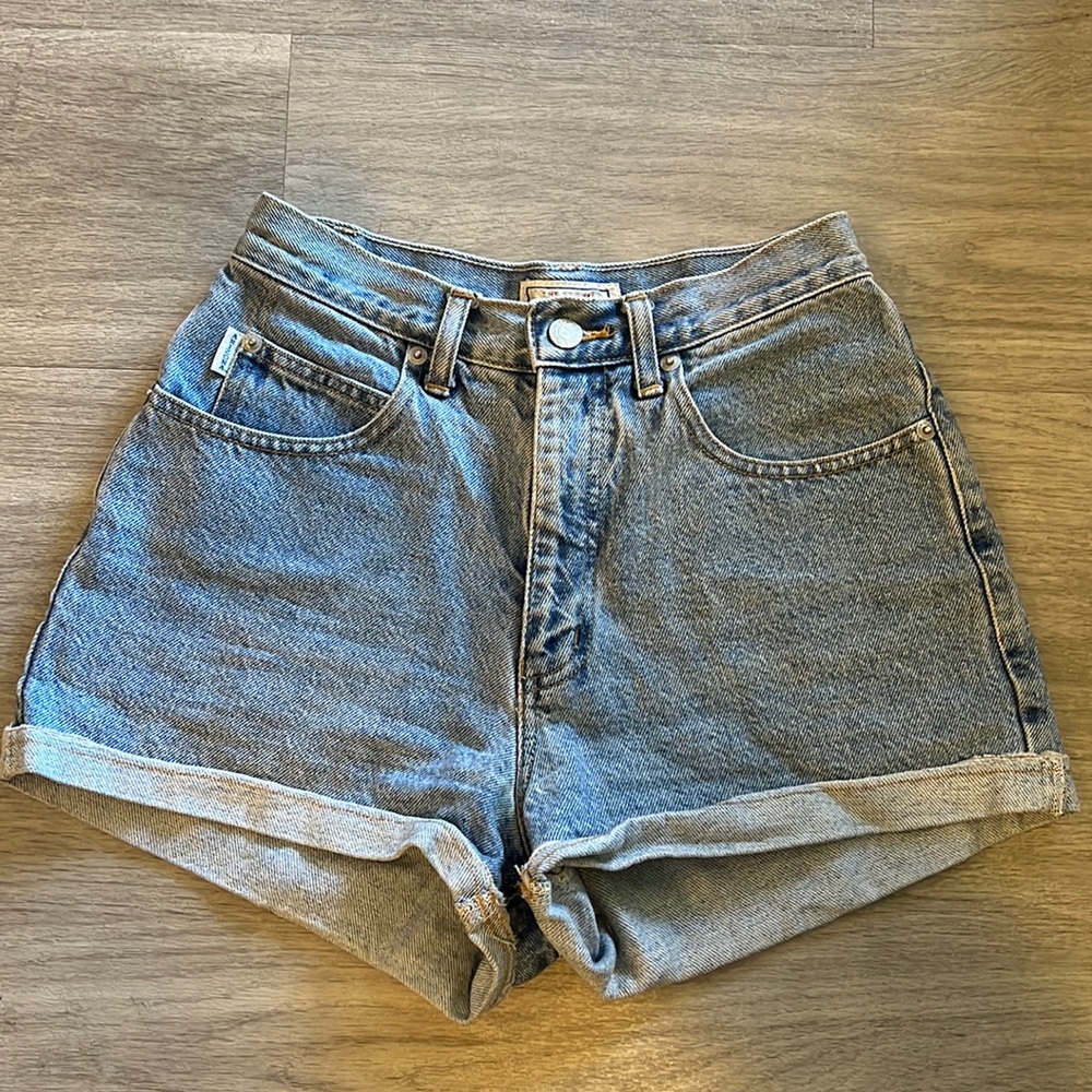 Classic High Waist Denim Shorts VINTAGE